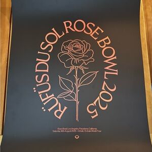 RUFUS DU SOL x Rose Bowl Concert Poster - August 16, 2025 Pasadena, CA